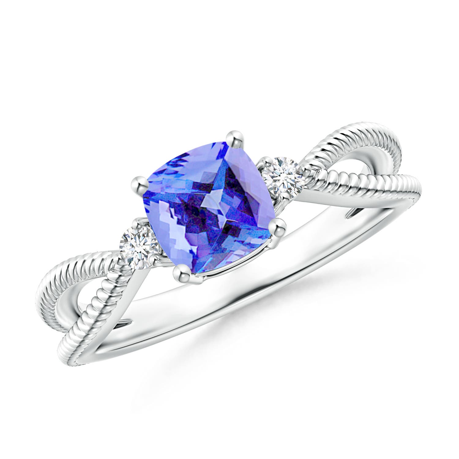 AA - Tanzanite / 1.14 CT / 14 KT White Gold