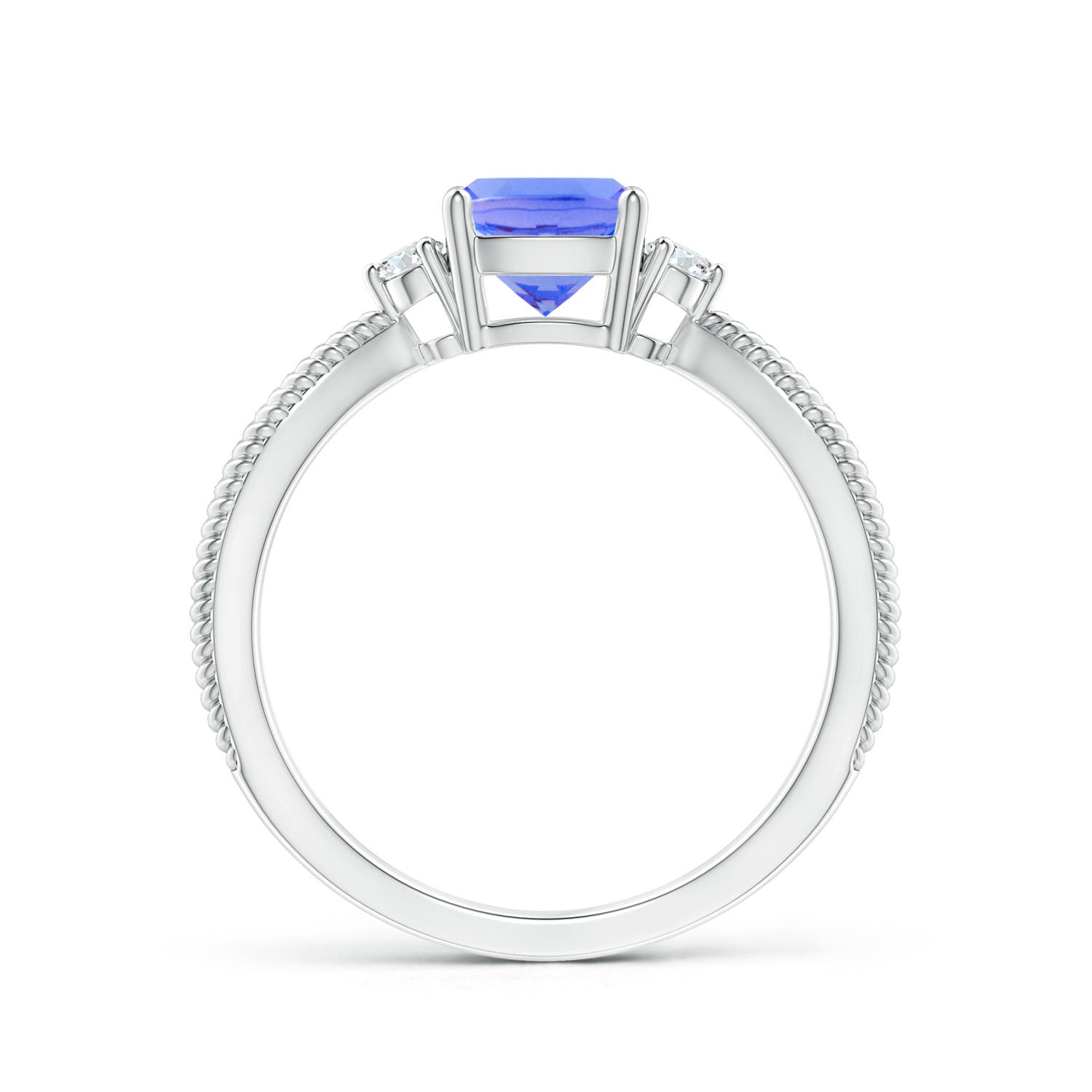 AA - Tanzanite / 1.14 CT / 14 KT White Gold