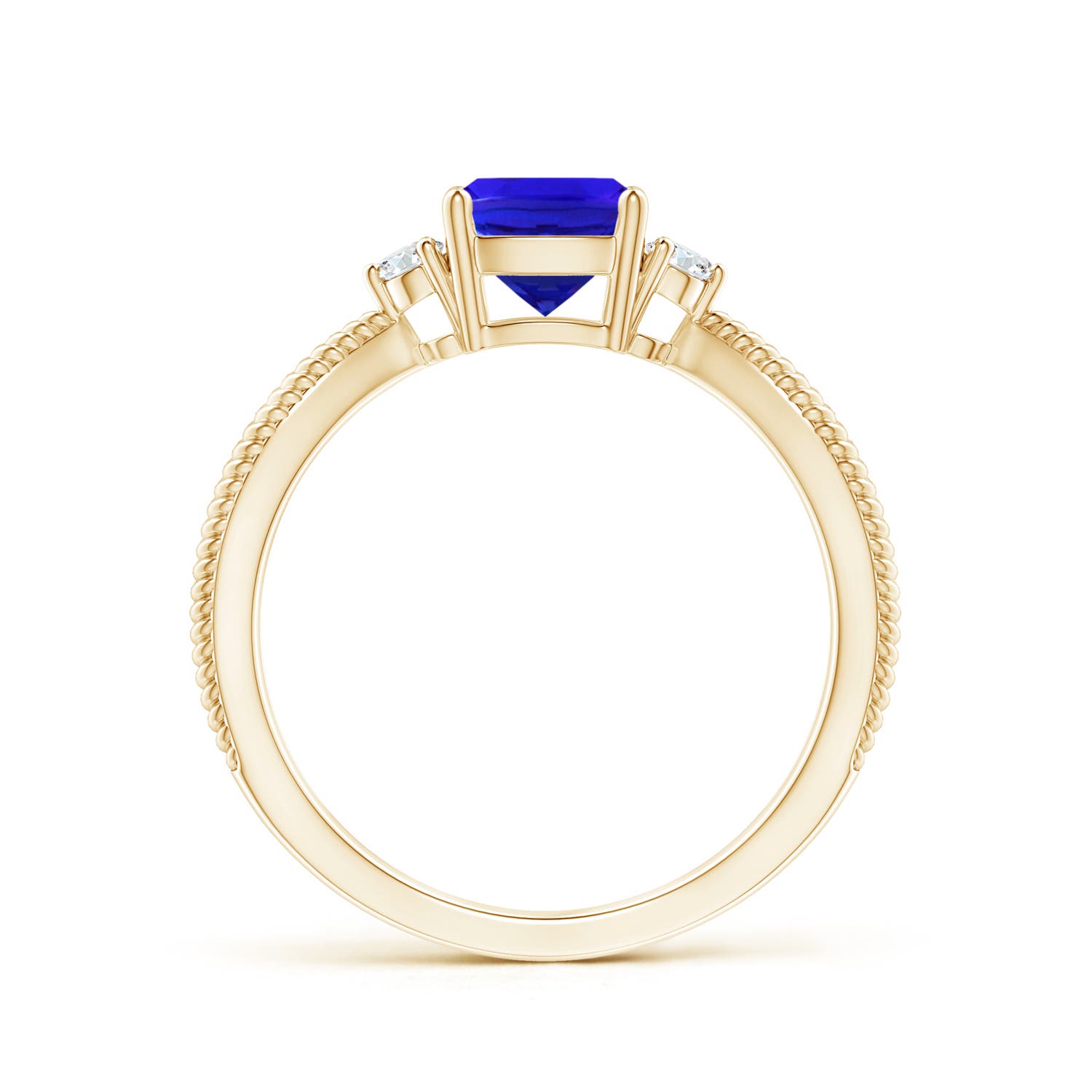 AAA - Tanzanite / 1.14 CT / 14 KT Yellow Gold