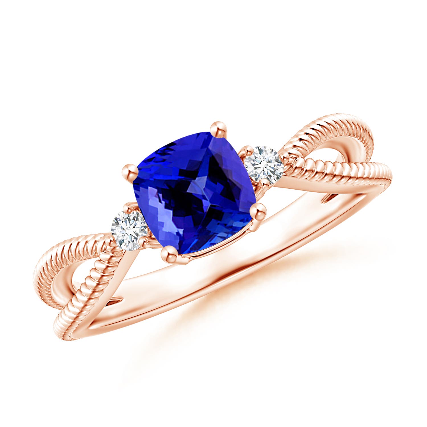 AAAA - Tanzanite / 1.14 CT / 14 KT Rose Gold