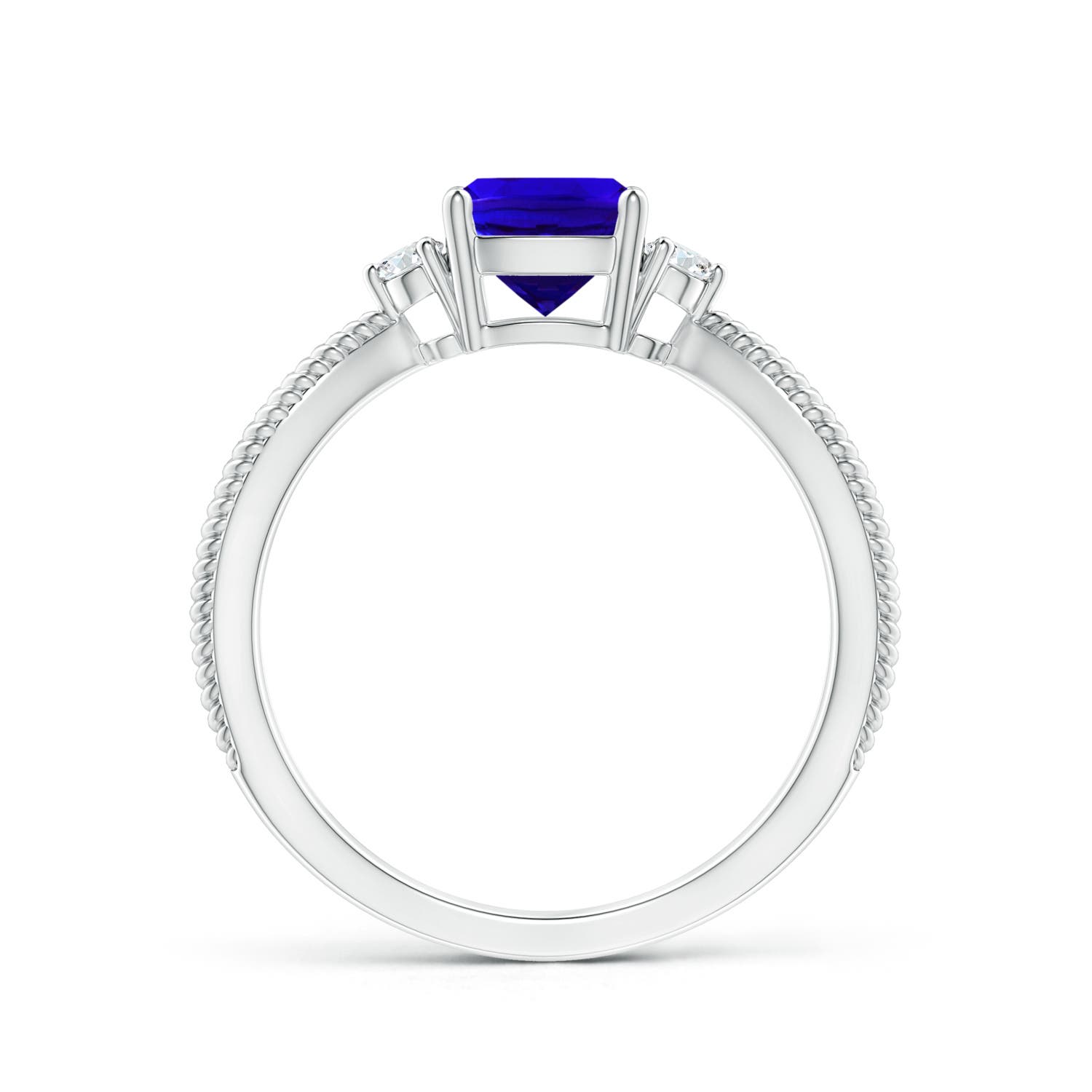 AAAA - Tanzanite / 1.14 CT / 14 KT White Gold