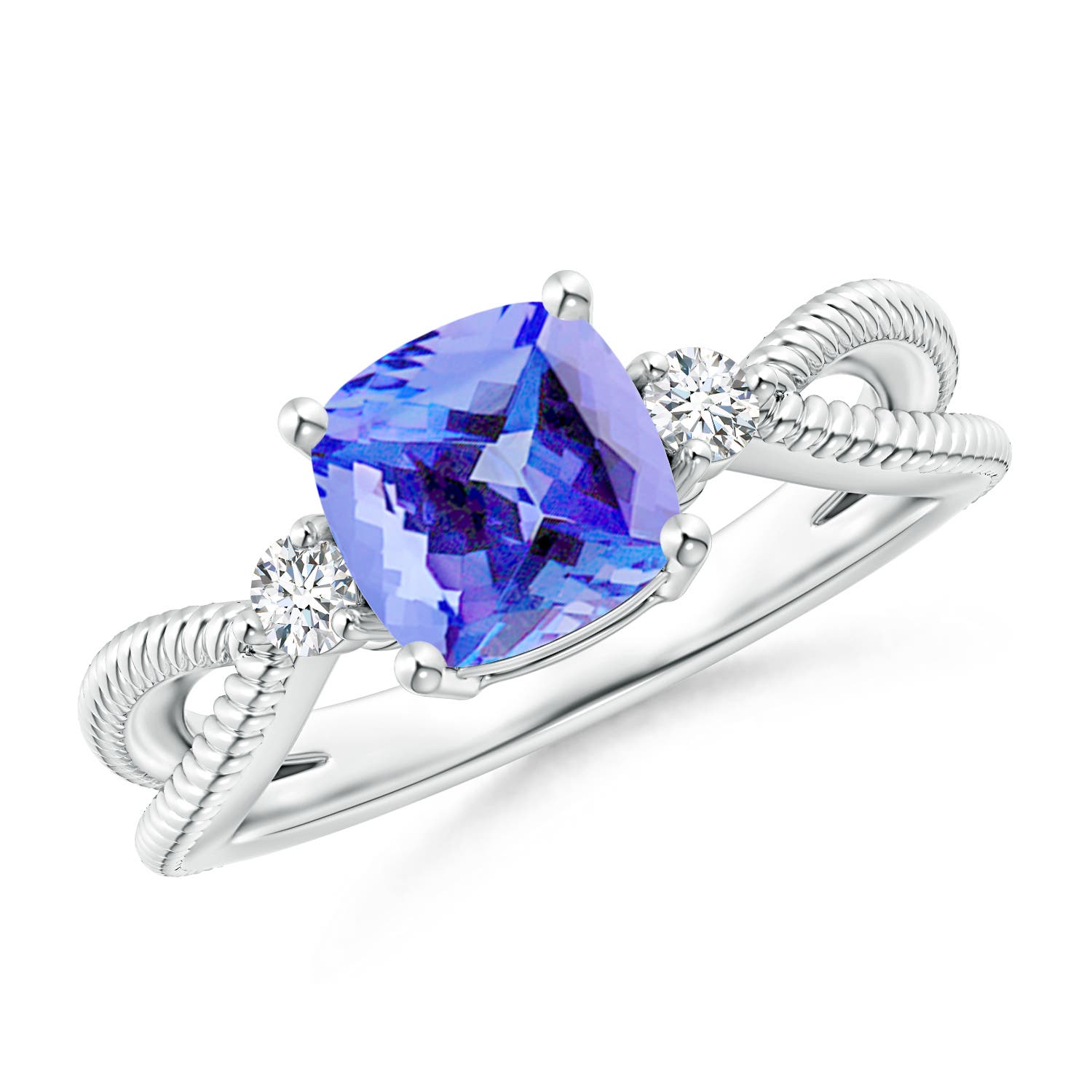 AA - Tanzanite / 1.65 CT / 14 KT White Gold