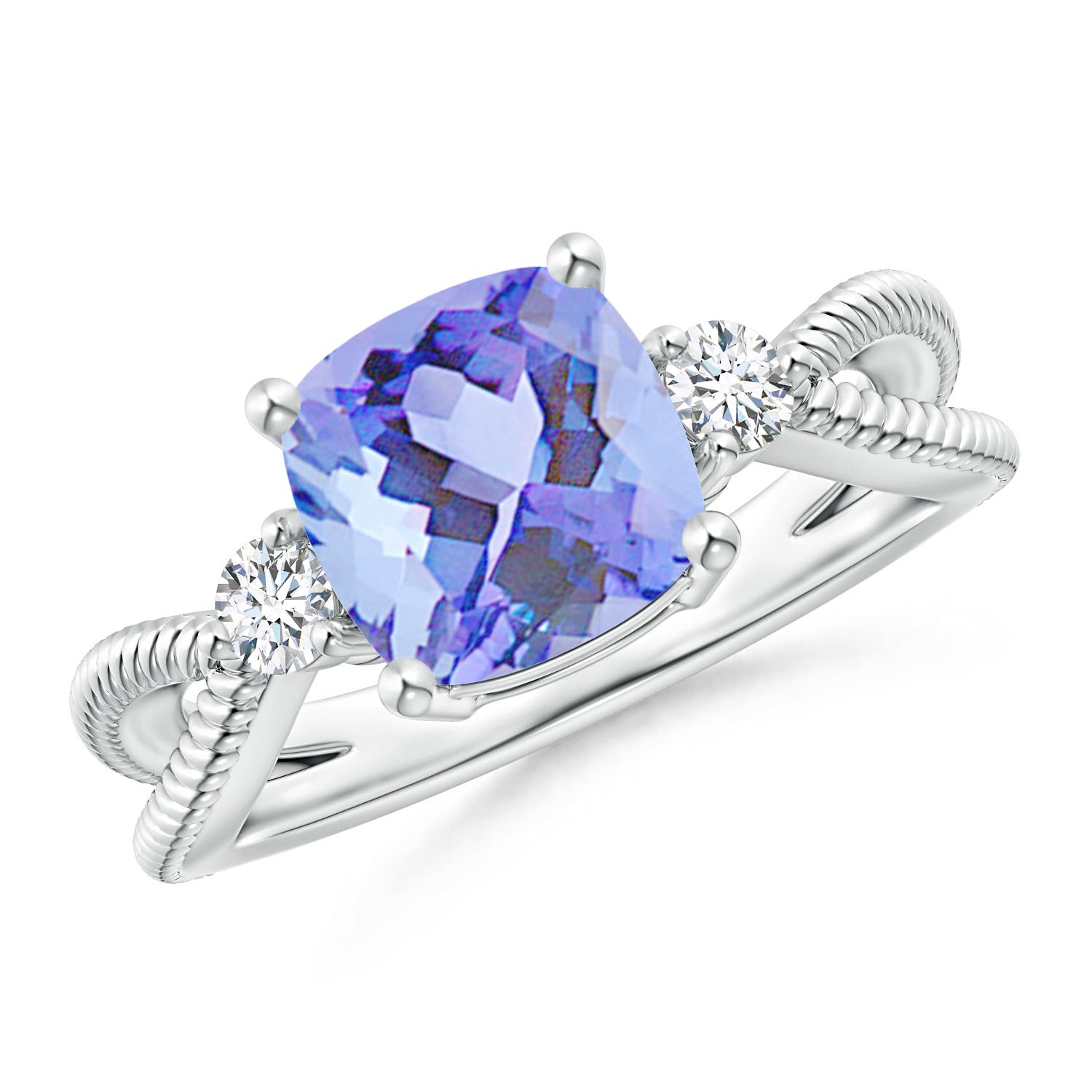 A - Tanzanite / 2.34 CT / 14 KT White Gold