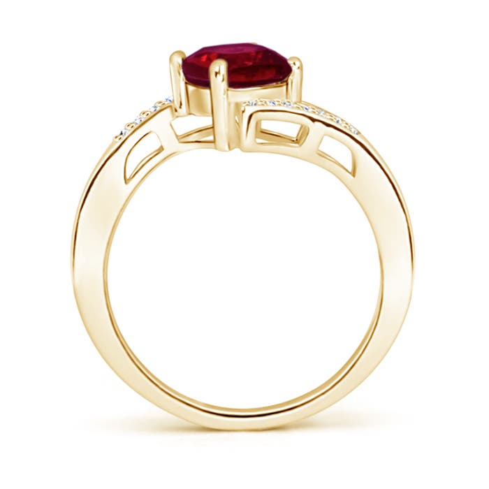 A - Ruby / 1.02 CT / 14 KT Yellow Gold