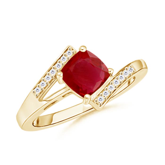 AA - Ruby / 1.02 CT / 14 KT Yellow Gold