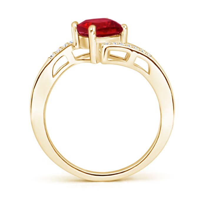 AAA - Ruby / 1.02 CT / 14 KT Yellow Gold