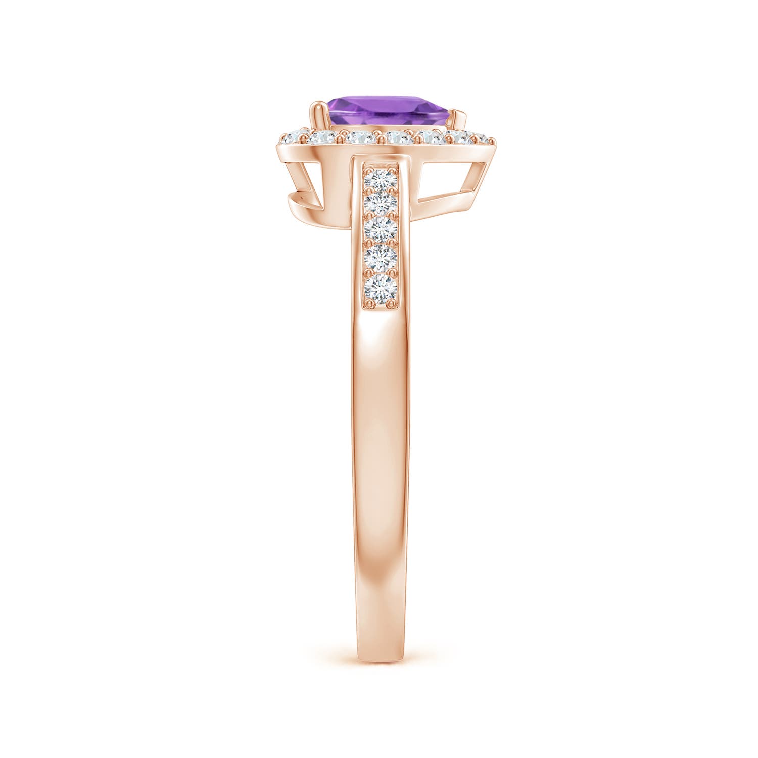 A - Amethyst / 0.98 CT / 14 KT Rose Gold