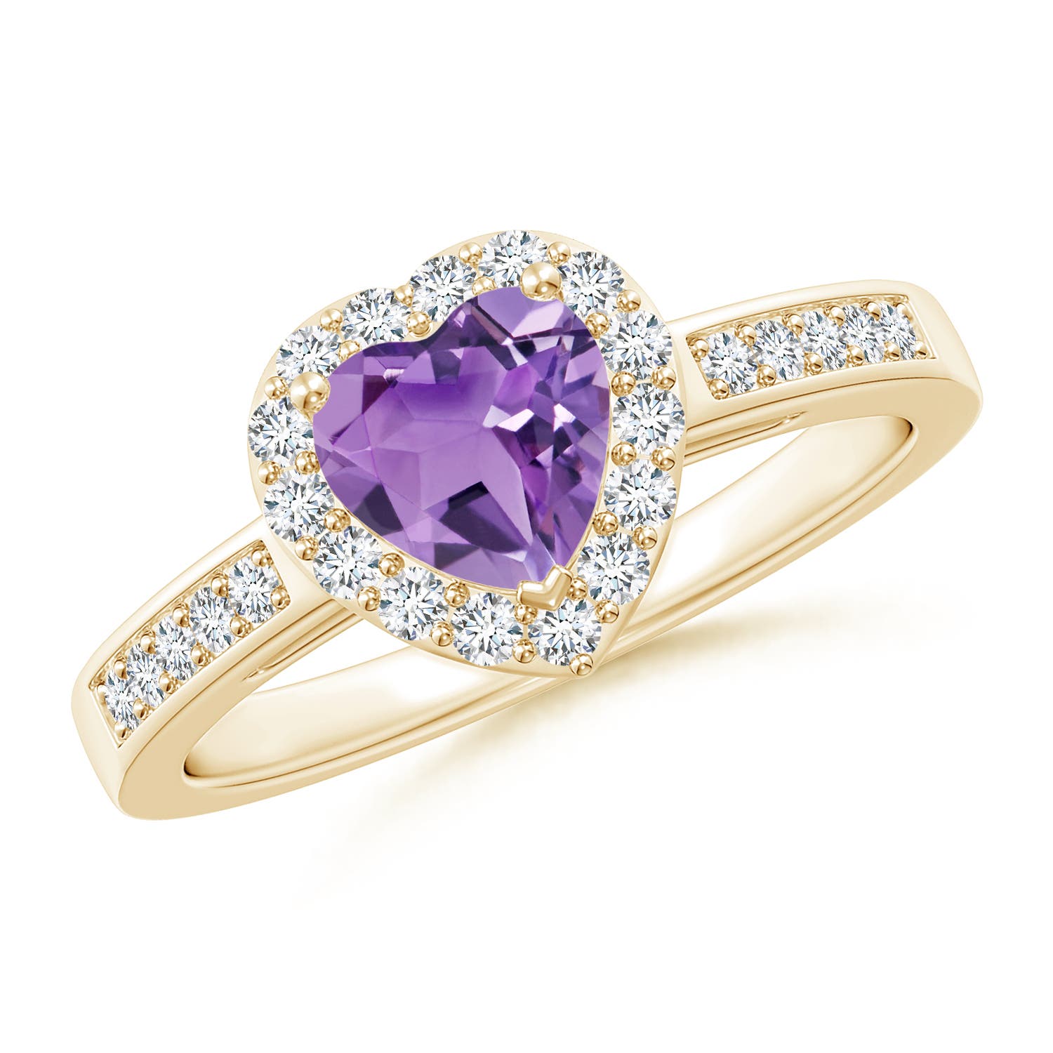 A - Amethyst / 0.98 CT / 14 KT Yellow Gold