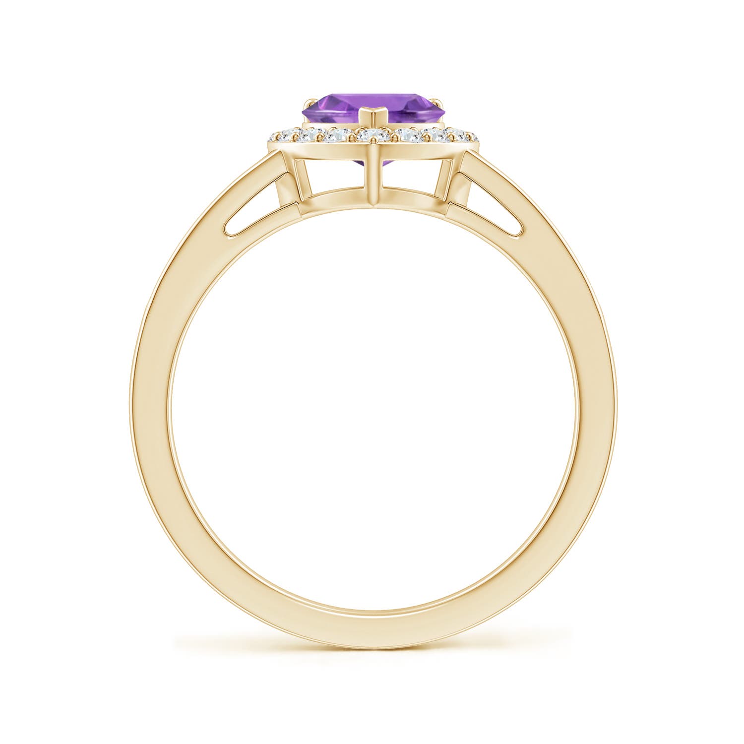 A - Amethyst / 0.98 CT / 14 KT Yellow Gold