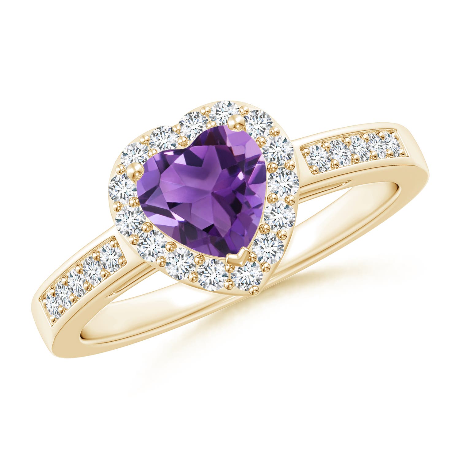 AAA - Amethyst / 0.98 CT / 14 KT Yellow Gold