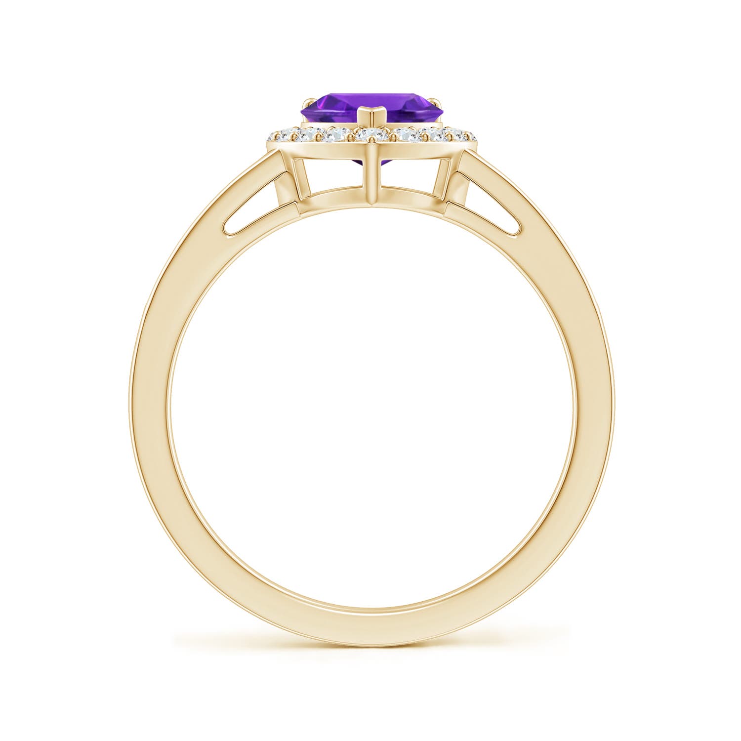 AAAA - Amethyst / 0.98 CT / 14 KT Yellow Gold