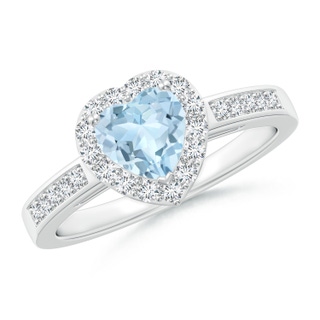 Heart AA Aquamarine