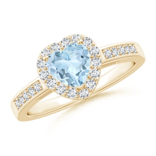 Heart AA Aquamarine