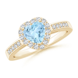 Heart AAA Aquamarine