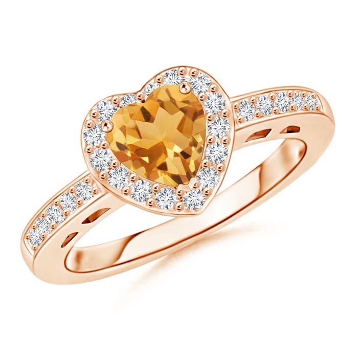 A - Citrine / 0.98 CT / 14 KT Rose Gold