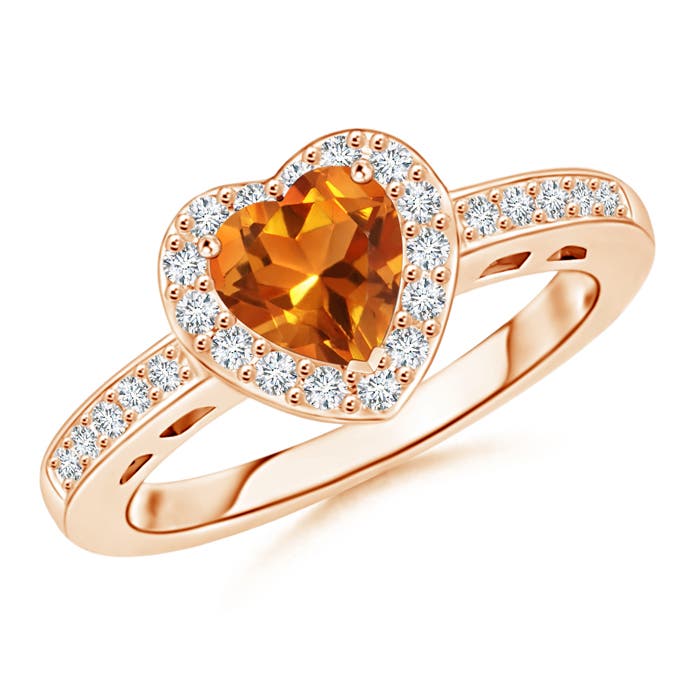 AAAA - Citrine / 0.98 CT / 14 KT Rose Gold