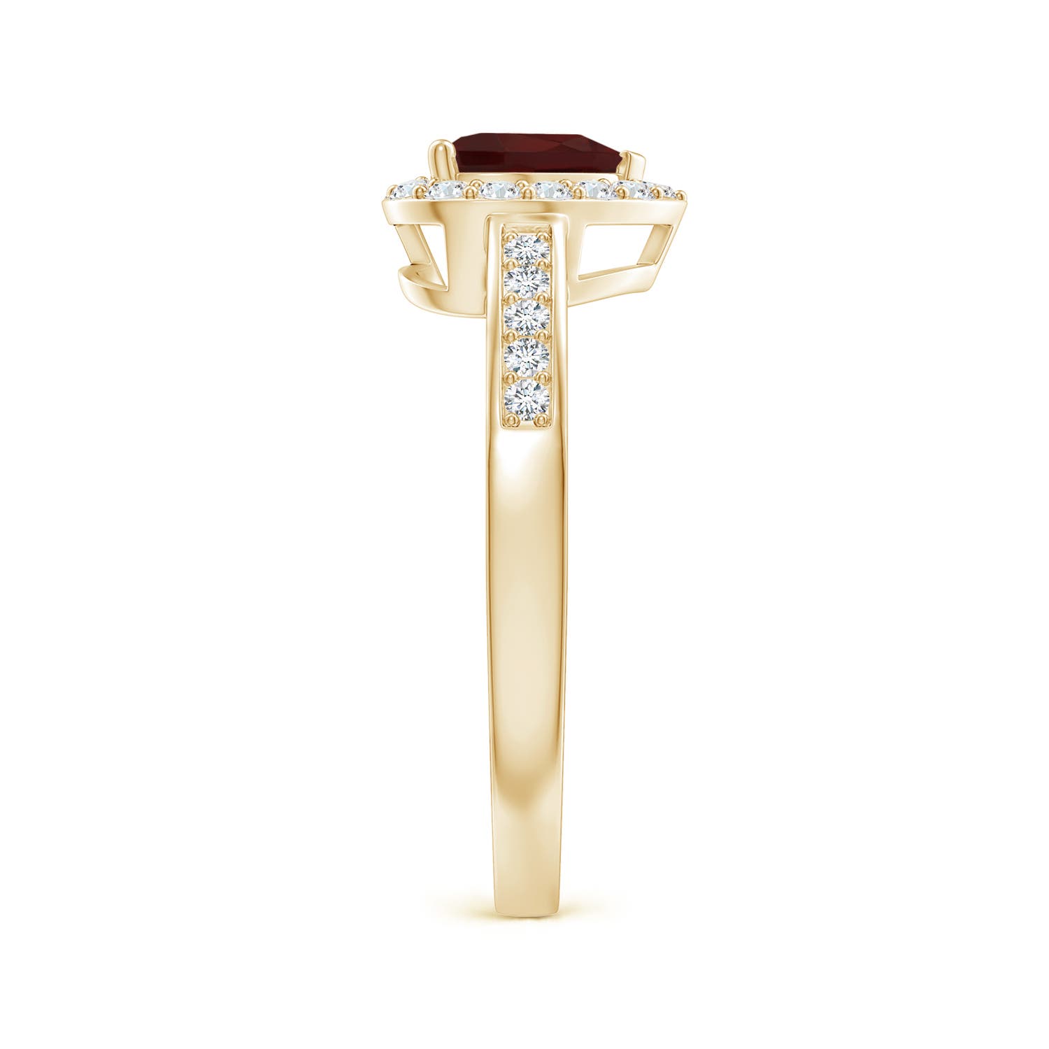 AA - Garnet / 1.18 CT / 14 KT Yellow Gold