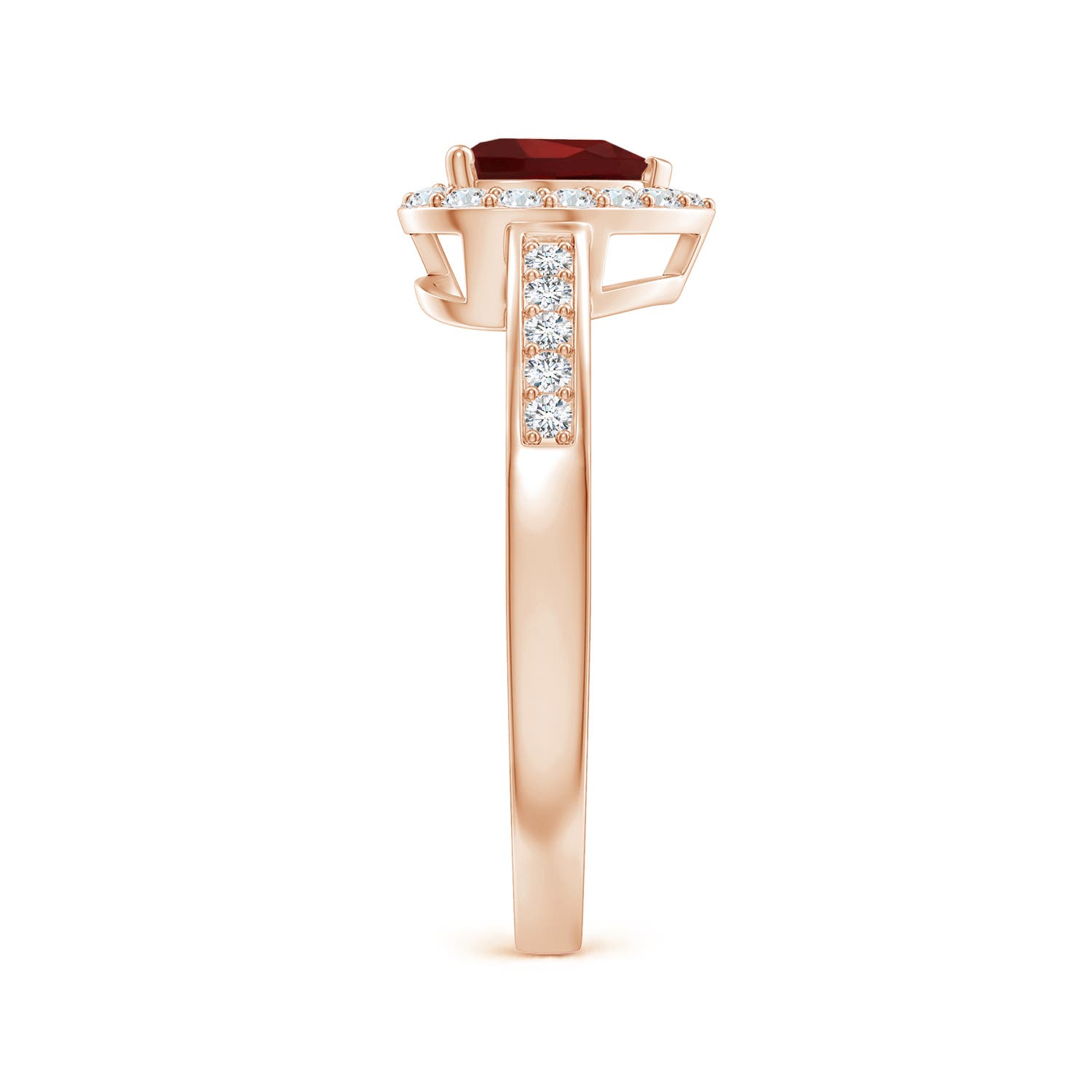 AAA - Garnet / 1.18 CT / 14 KT Rose Gold