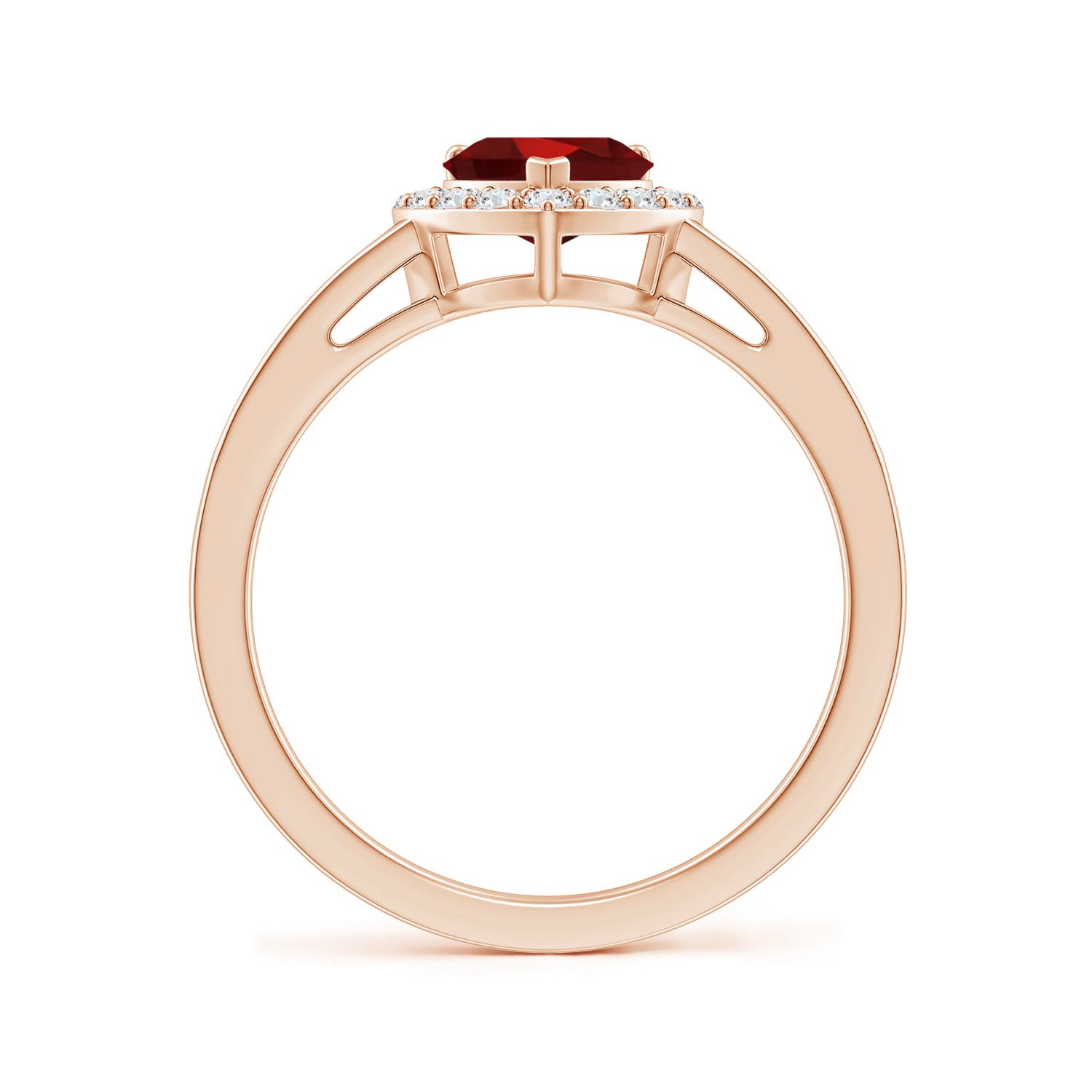 AAAA - Garnet / 1.18 CT / 14 KT Rose Gold