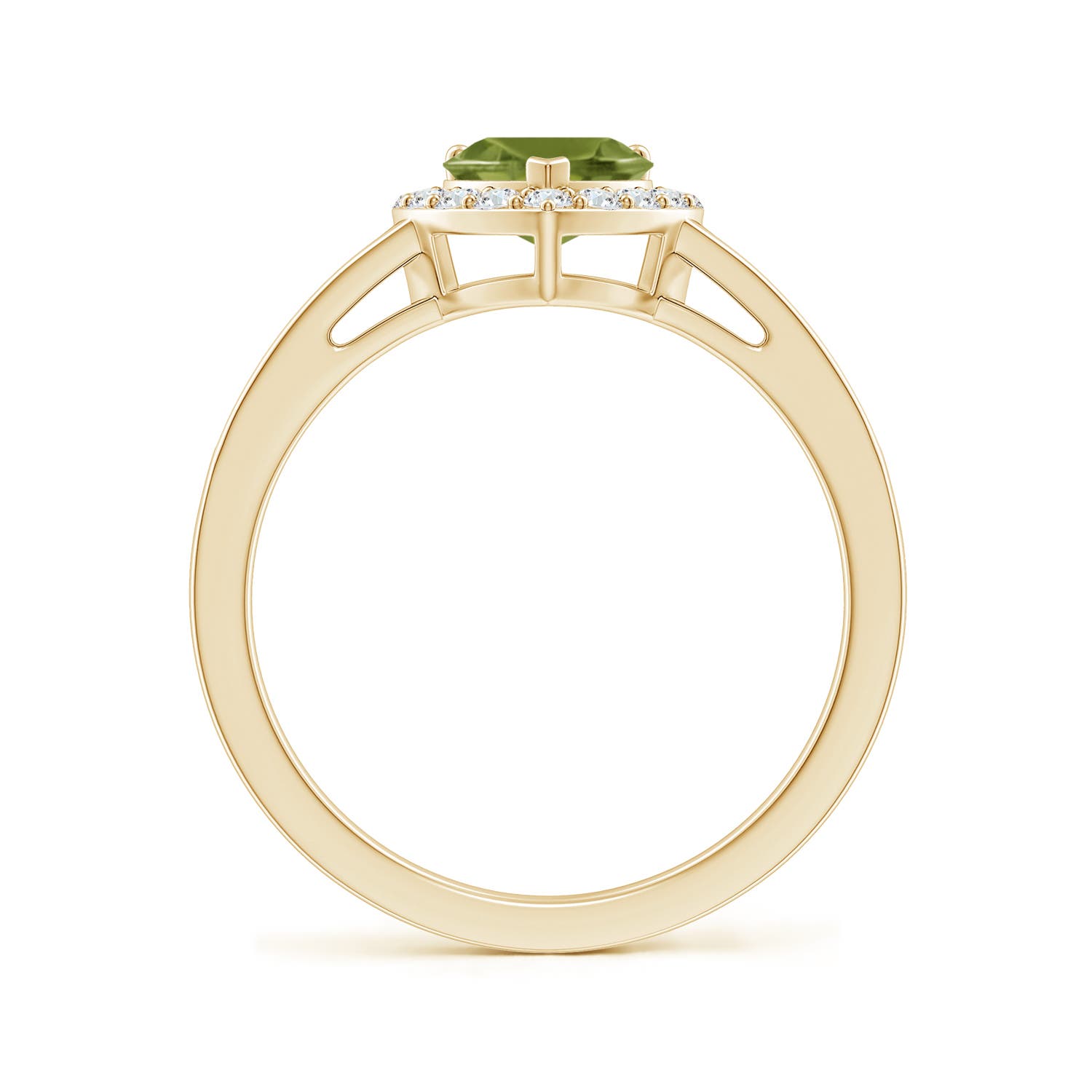 A - Peridot / 0.98 CT / 14 KT Yellow Gold