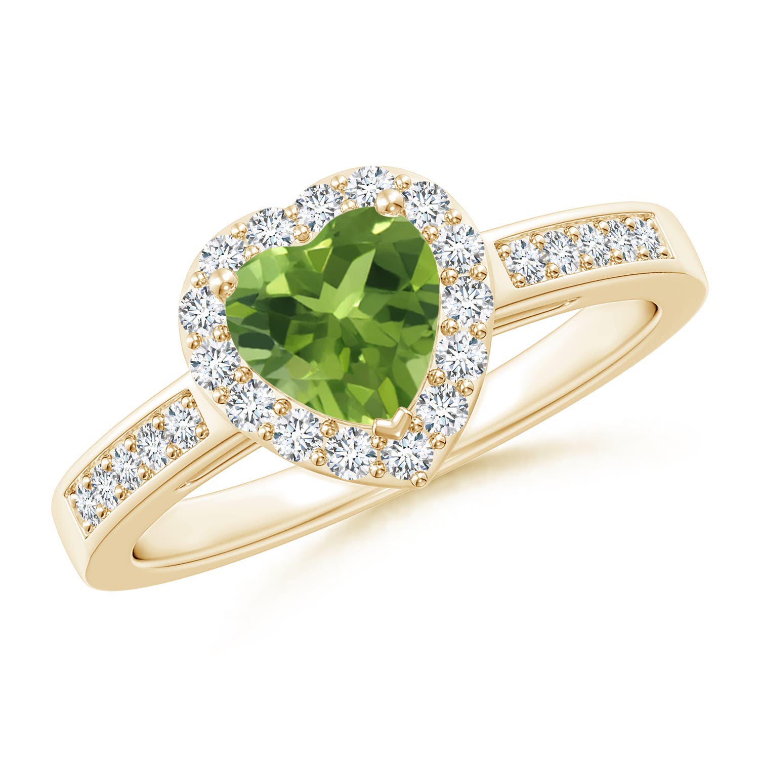 AAA - Peridot / 0.98 CT / 14 KT Yellow Gold