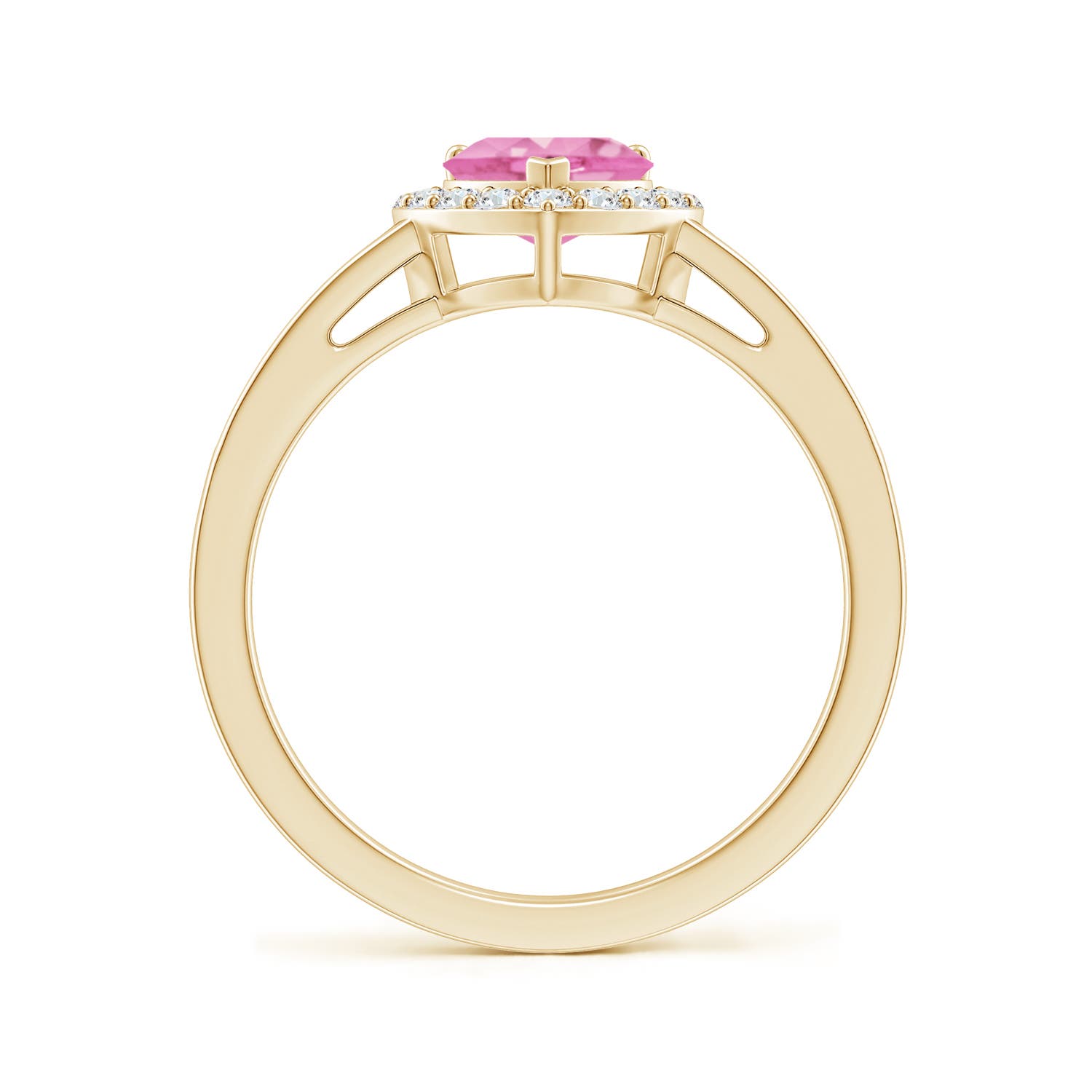 A - Pink Sapphire / 1.08 CT / 14 KT Yellow Gold