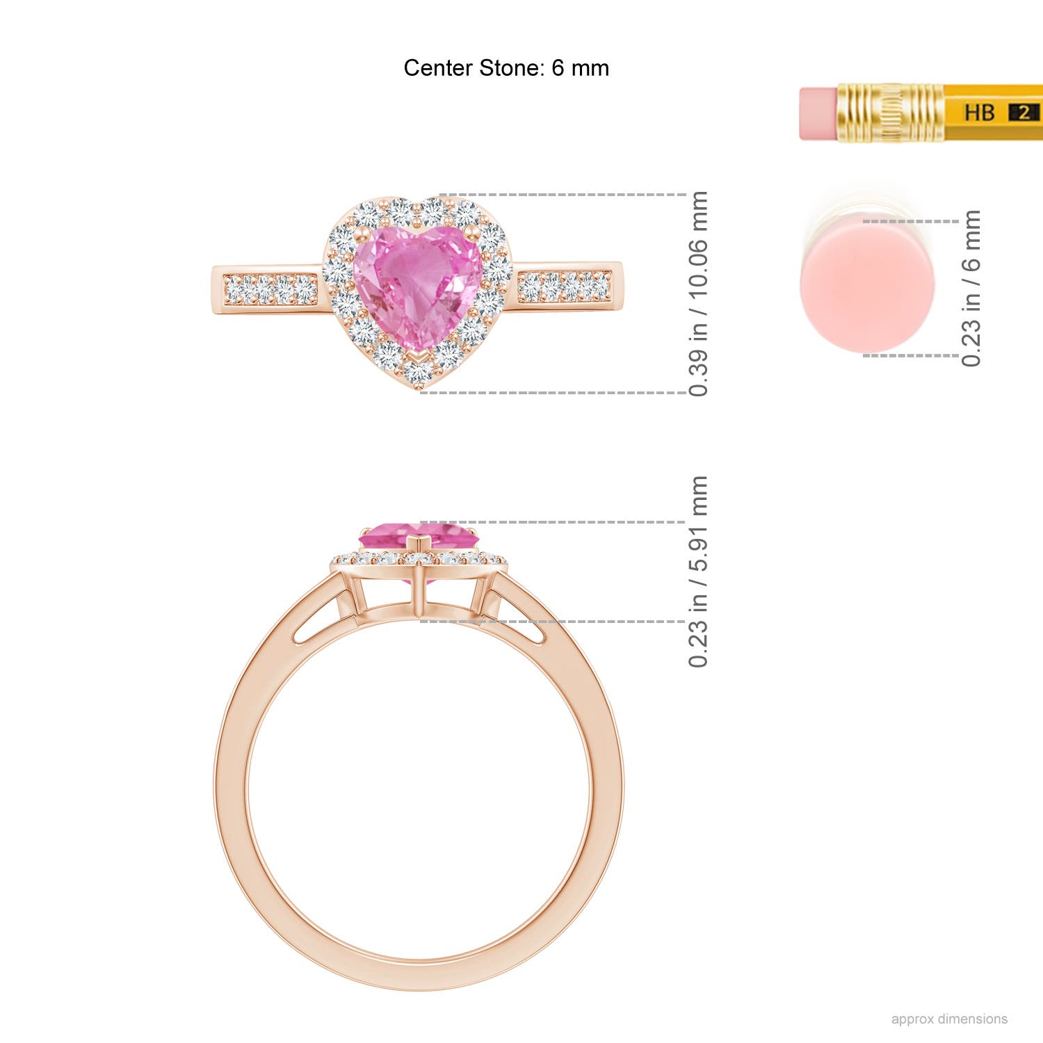 AA - Pink Sapphire / 1.08 CT / 14 KT Rose Gold