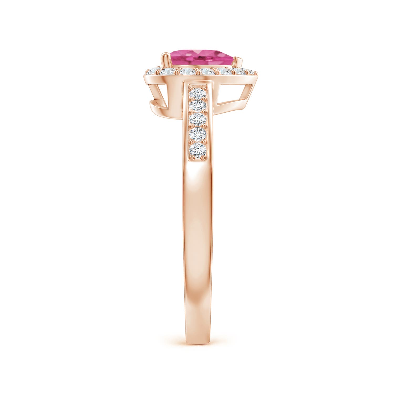 AAA - Pink Sapphire / 1.08 CT / 14 KT Rose Gold