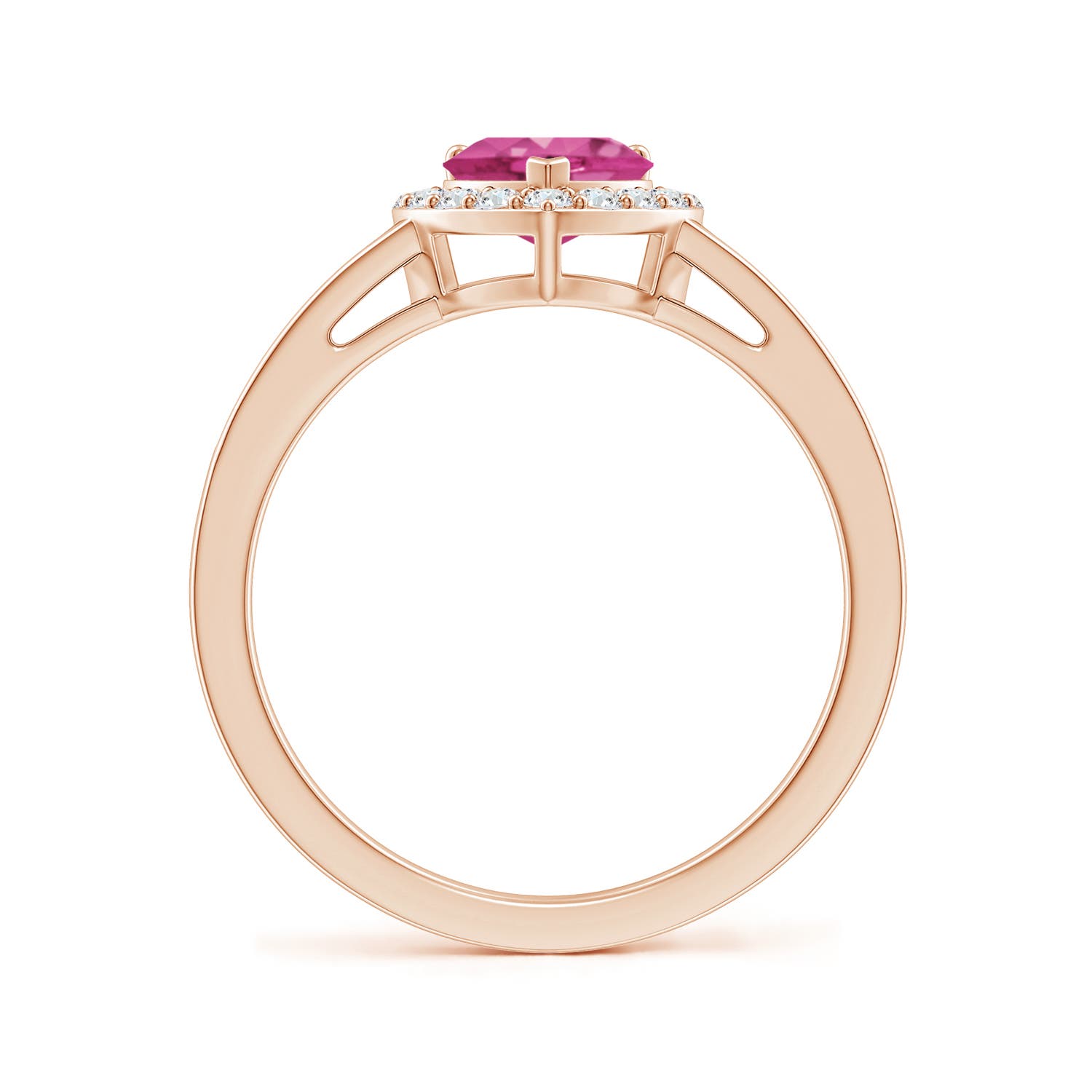 AAAA - Pink Sapphire / 1.08 CT / 14 KT Rose Gold