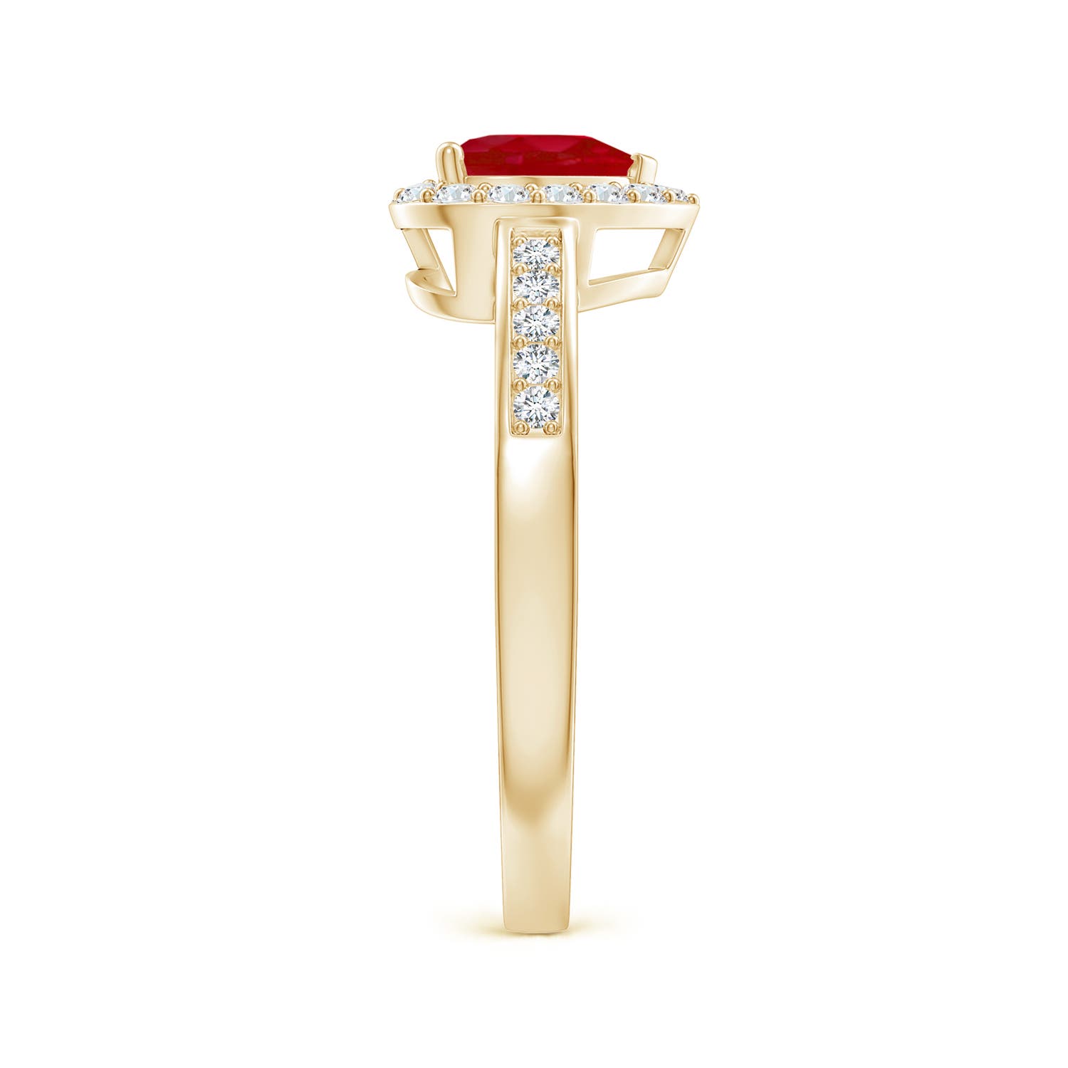 AA - Ruby / 1.08 CT / 14 KT Yellow Gold