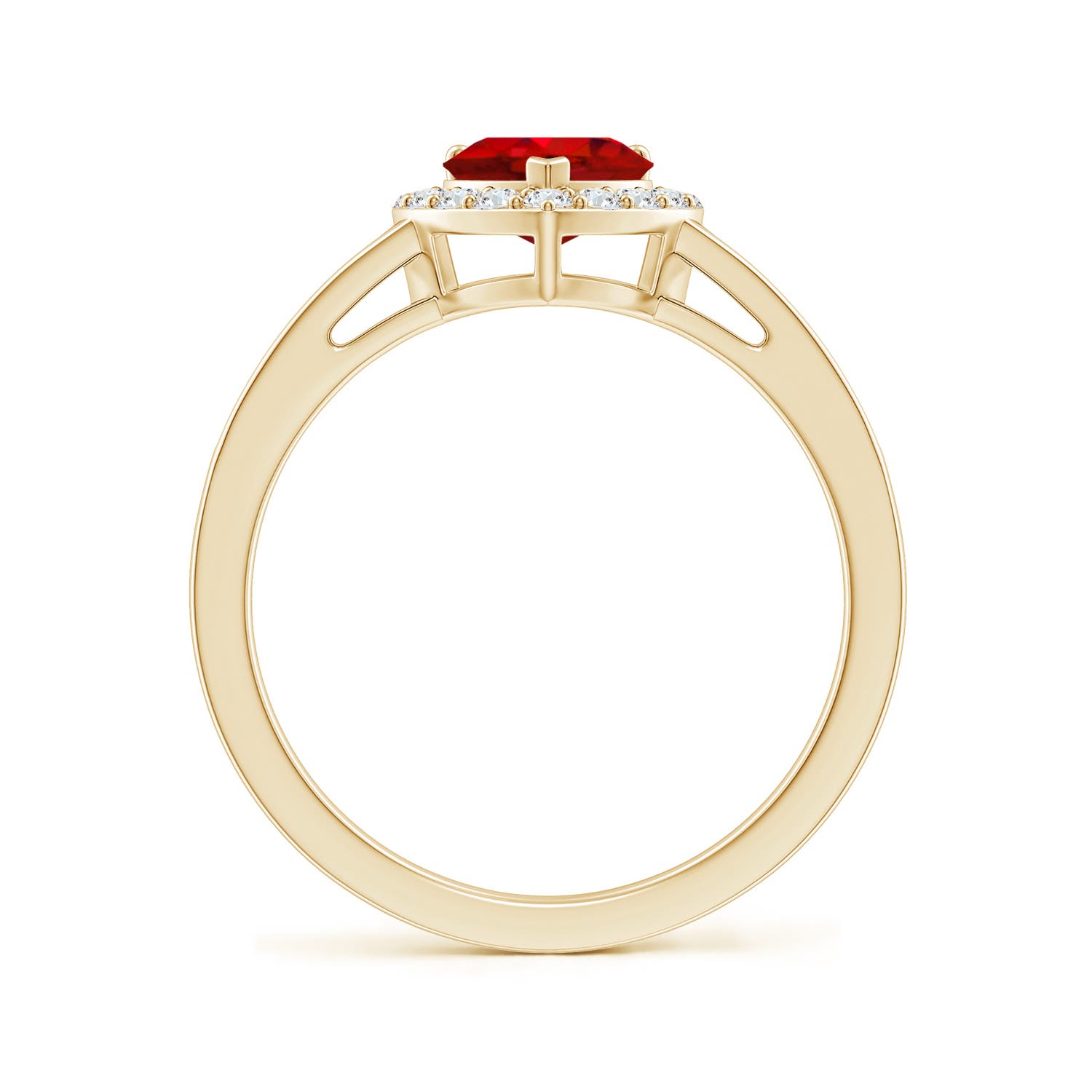 AAA - Ruby / 1.08 CT / 14 KT Yellow Gold