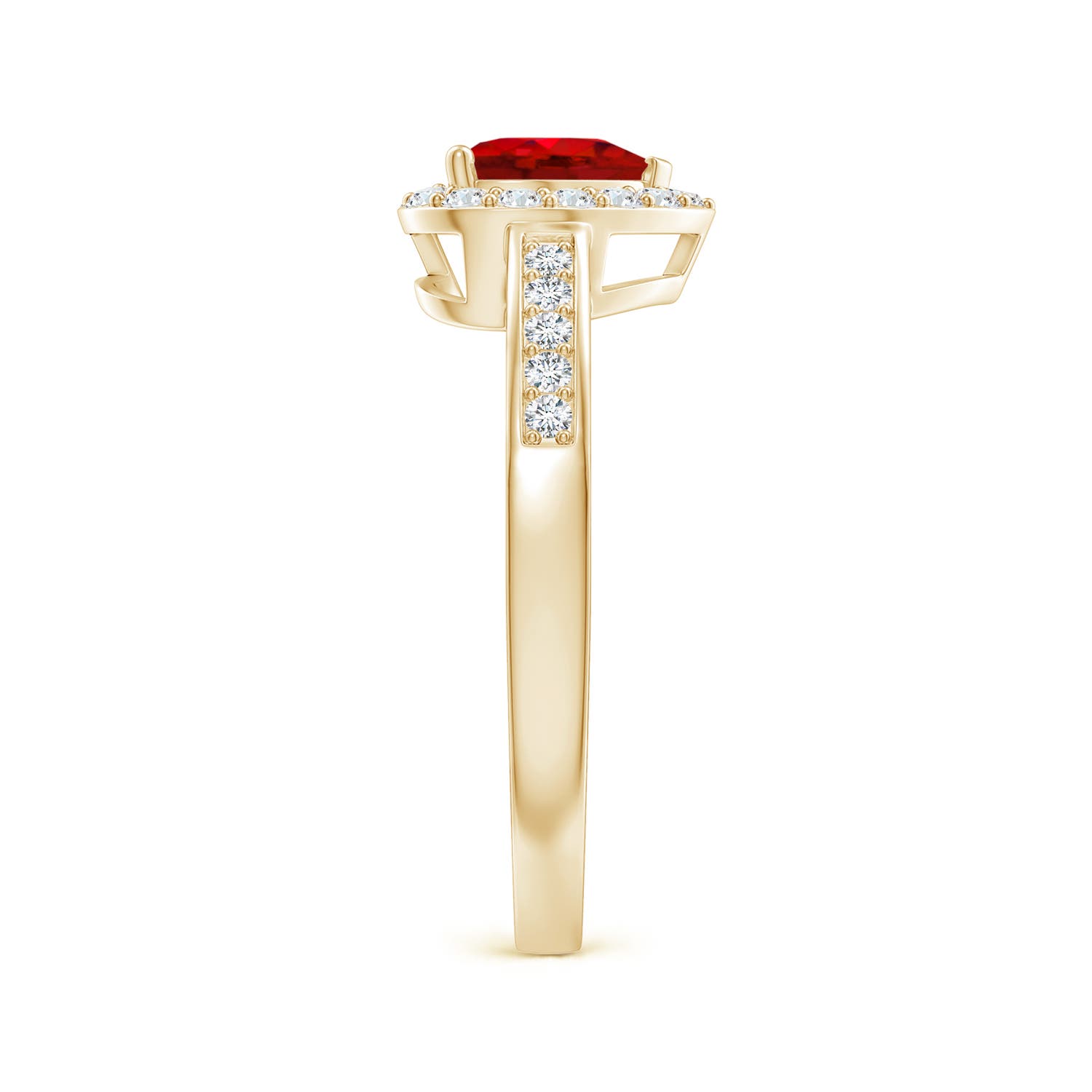 AAA - Ruby / 1.08 CT / 14 KT Yellow Gold