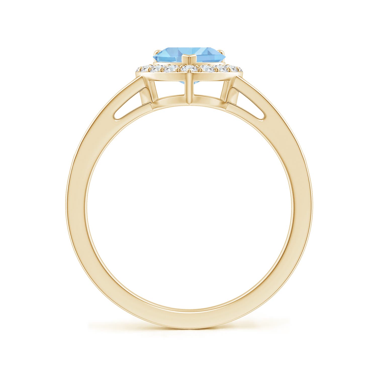 A - Swiss Blue Topaz / 1.2 CT / 14 KT Yellow Gold