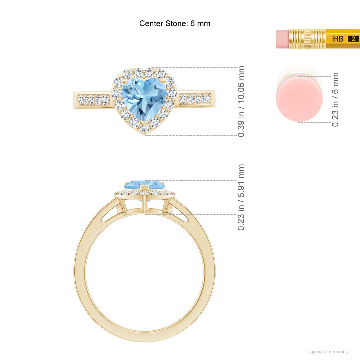 A - Swiss Blue Topaz / 1.2 CT / 14 KT Yellow Gold