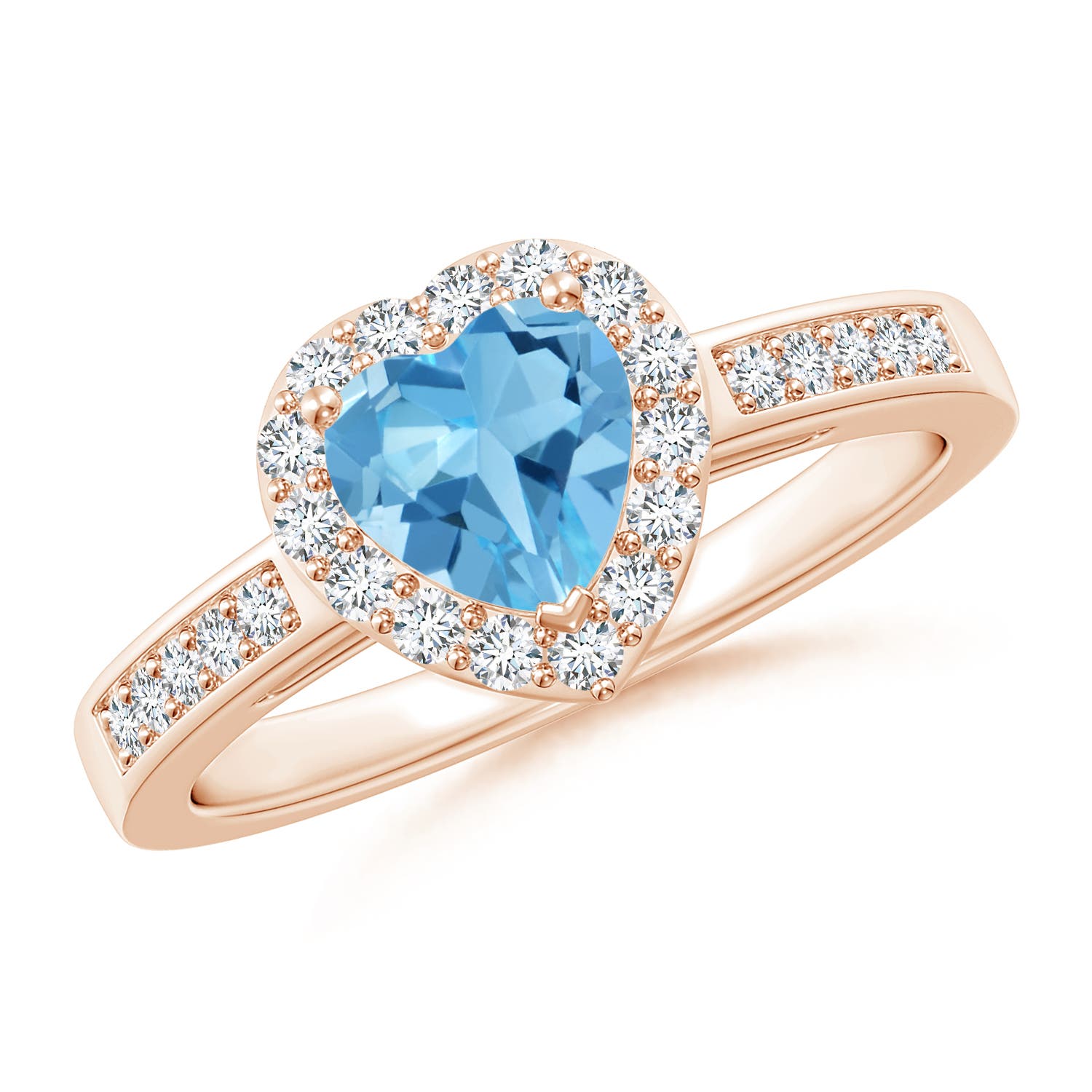 AA - Swiss Blue Topaz / 1.2 CT / 14 KT Rose Gold