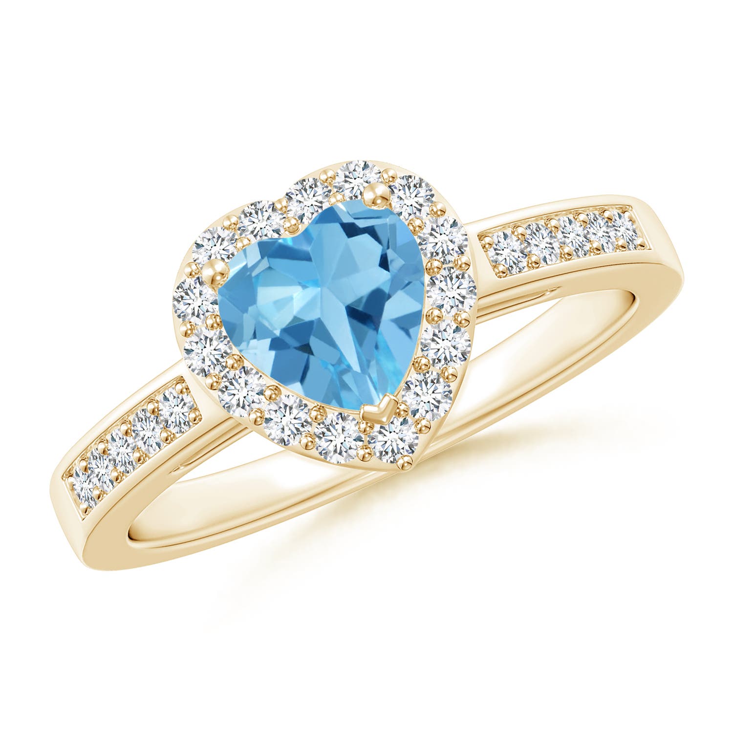 AA - Swiss Blue Topaz / 1.2 CT / 14 KT Yellow Gold