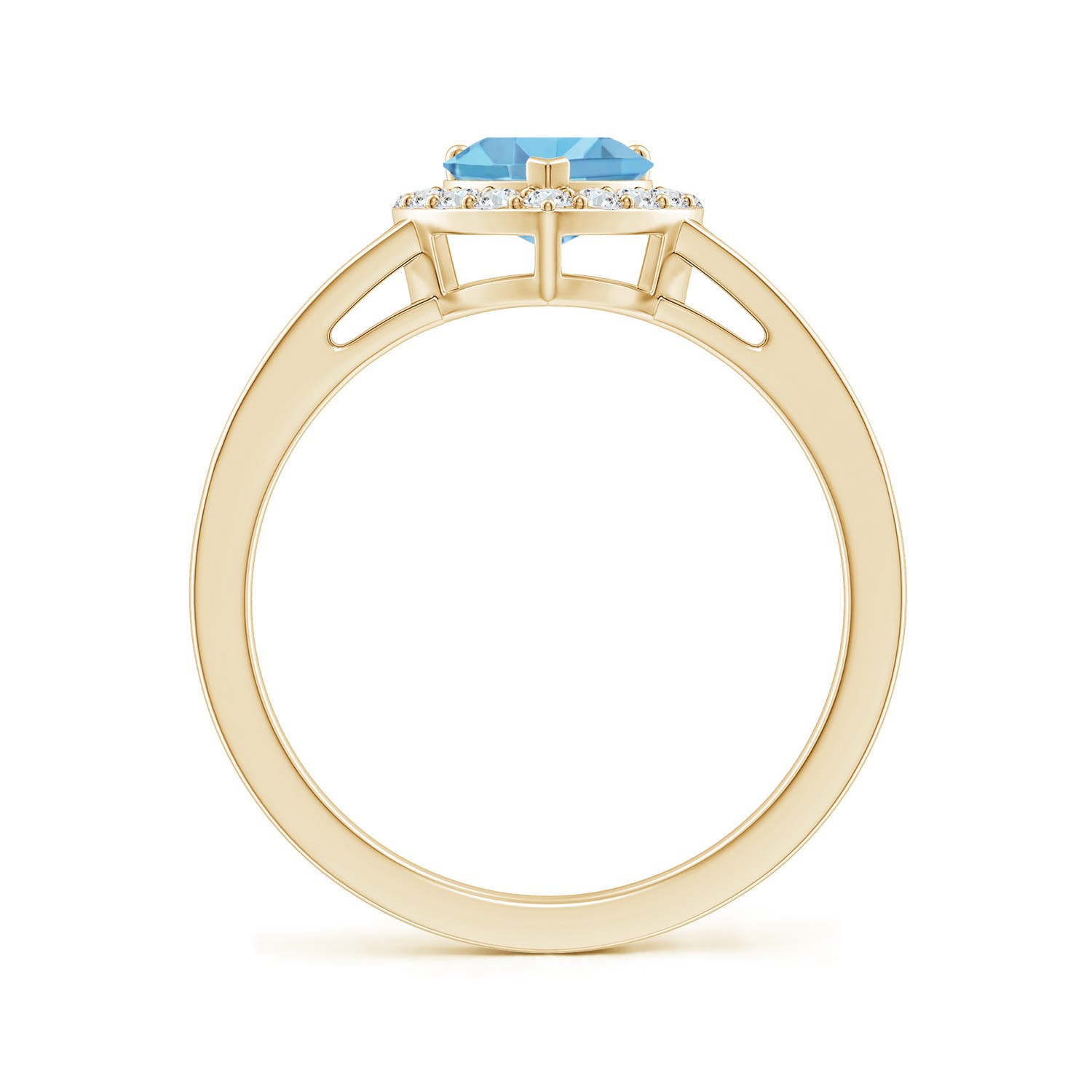 AA - Swiss Blue Topaz / 1.2 CT / 14 KT Yellow Gold