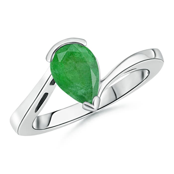 A - Emerald / 1.5 CT / 14 KT White Gold