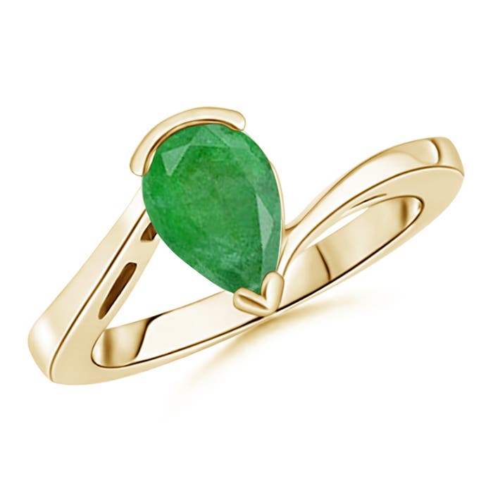 A - Emerald / 1.5 CT / 14 KT Yellow Gold