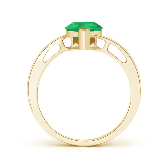 A - Emerald / 1.5 CT / 14 KT Yellow Gold