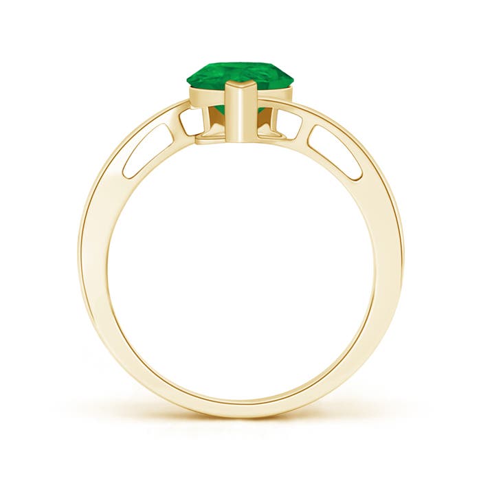 AA - Emerald / 1.5 CT / 14 KT Yellow Gold