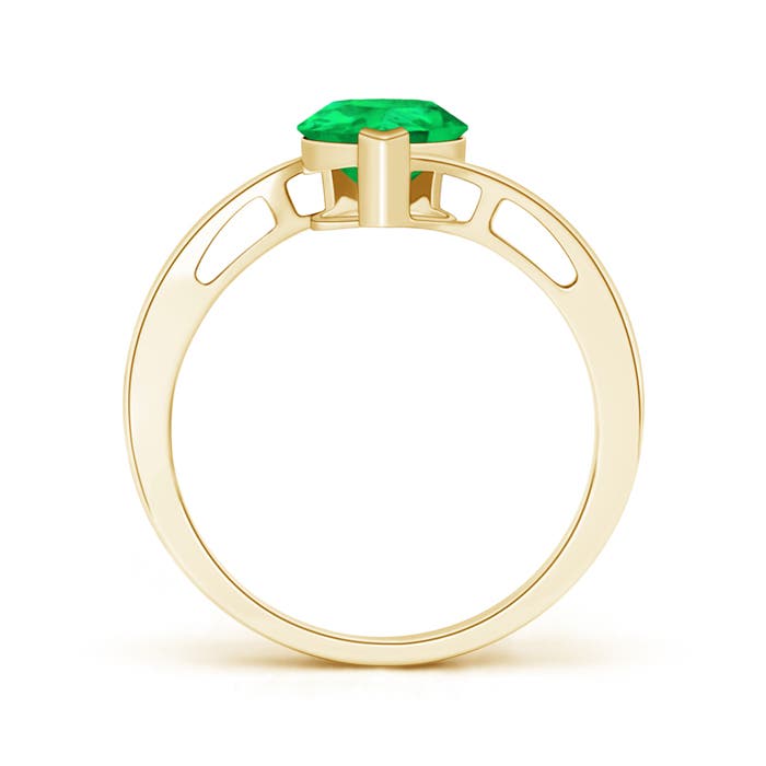 AAA - Emerald / 1.5 CT / 14 KT Yellow Gold