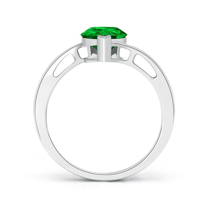 AAAA - Emerald / 1.5 CT / 14 KT White Gold