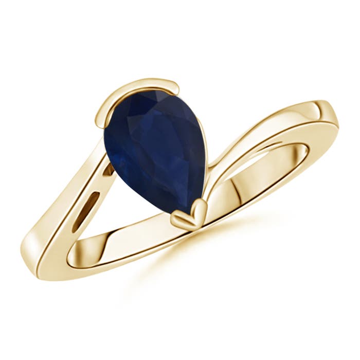 A - Blue Sapphire / 1.75 CT / 14 KT Yellow Gold