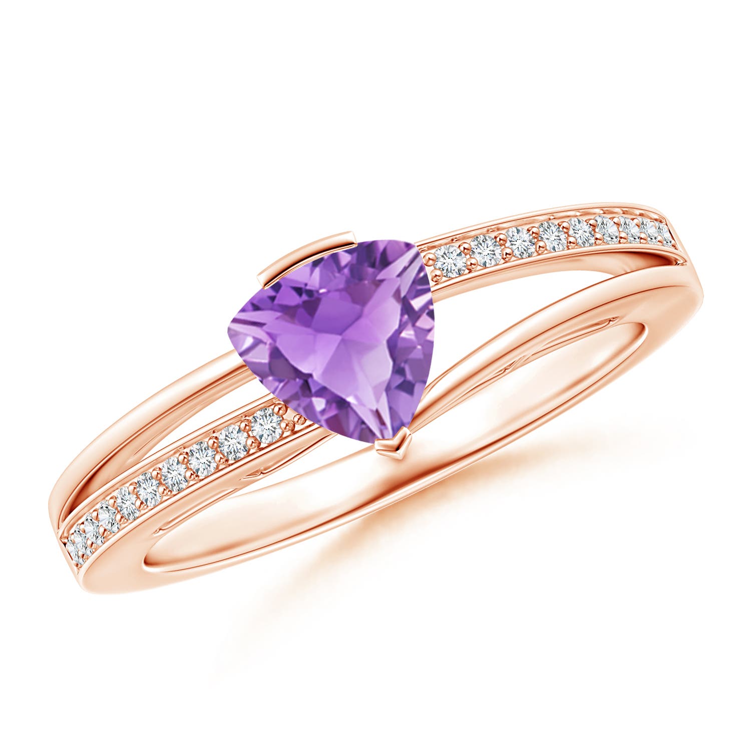 A - Amethyst / 0.8 CT / 14 KT Rose Gold