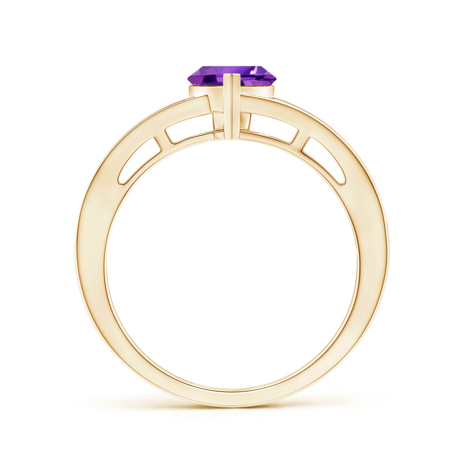 AAA - Amethyst / 0.8 CT / 14 KT Yellow Gold