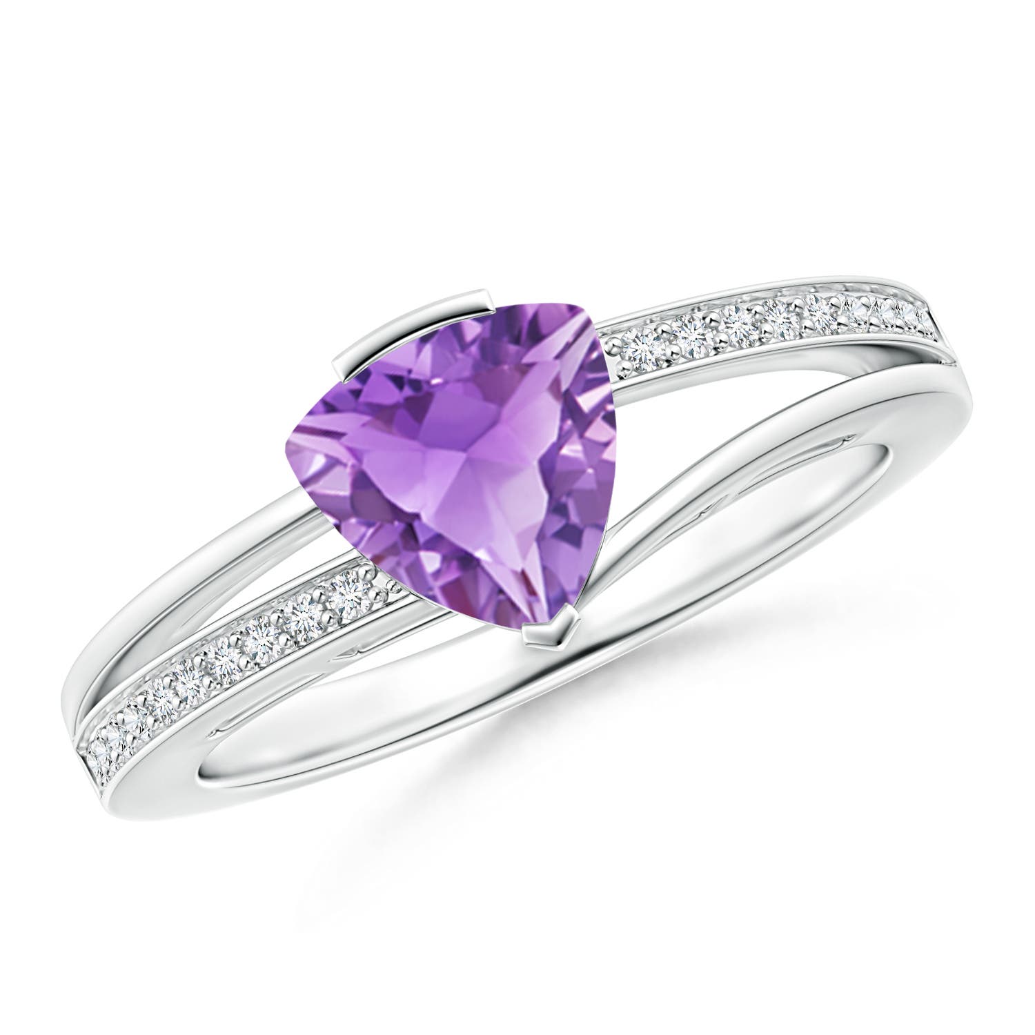 A - Amethyst / 1.2 CT / 14 KT White Gold