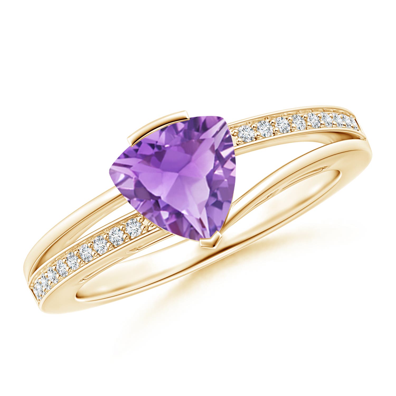 A - Amethyst / 1.2 CT / 14 KT Yellow Gold