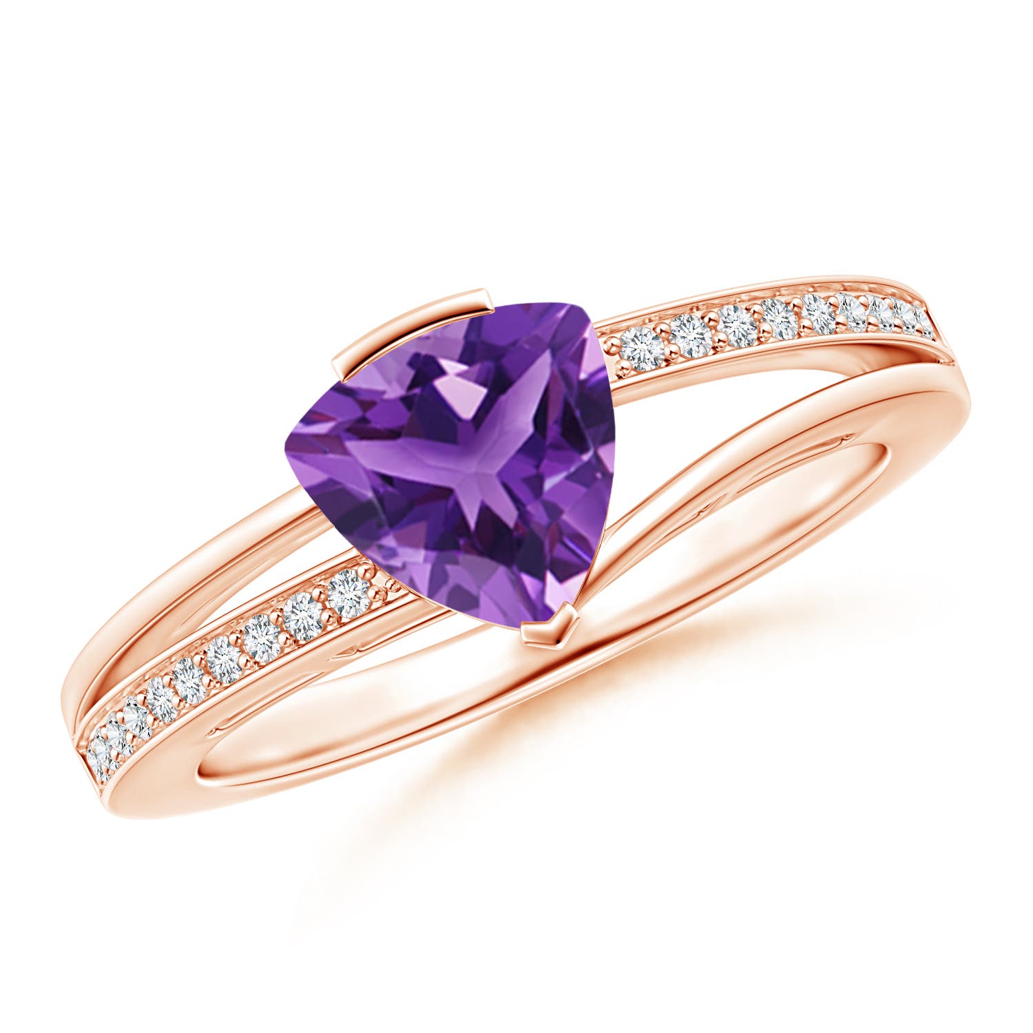 AAA - Amethyst / 1.2 CT / 14 KT Rose Gold