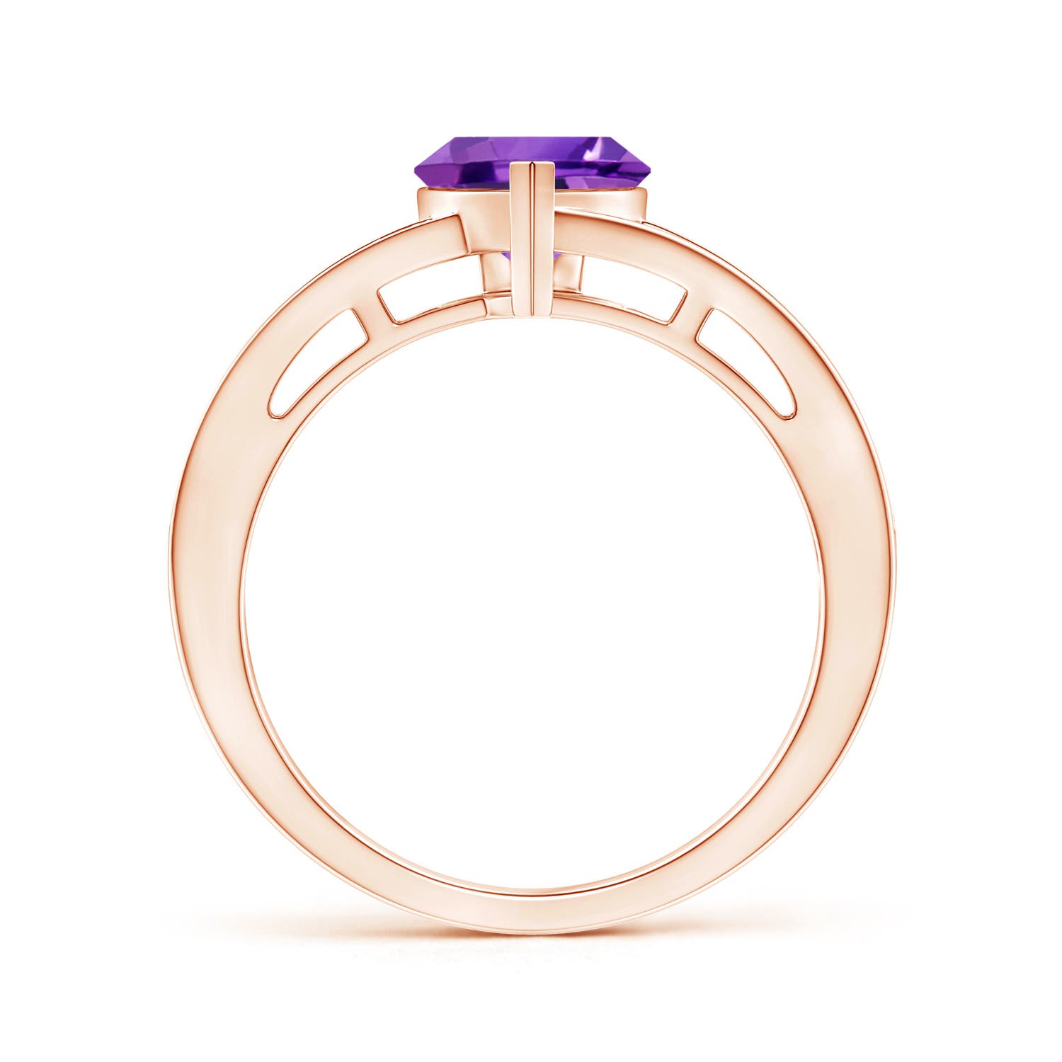 AAA - Amethyst / 1.2 CT / 14 KT Rose Gold